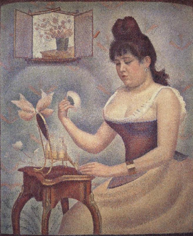 Georges Seurat Young woman Powdering Herself China oil painting art